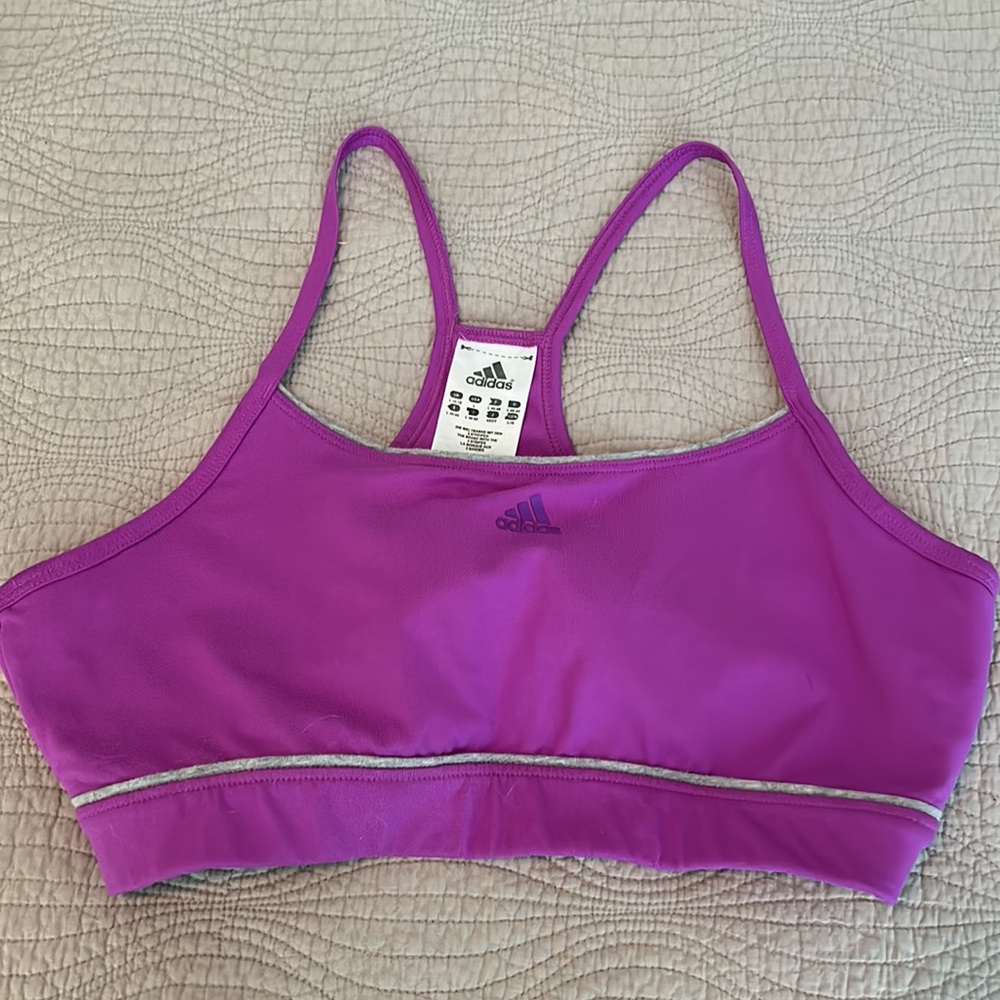 Adidas Women's Sports Bra Set - Black, Purple, and Teal - Picture 5 of 8